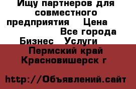 Ищу партнеров для совместного предприятия. › Цена ­ 1 000 000 000 - Все города Бизнес » Услуги   . Пермский край,Красновишерск г.